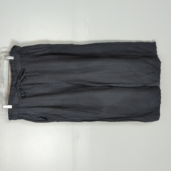 cloth & stone Pants - Cloth & Stone 100% Linen Cropped Wide Leg Pants